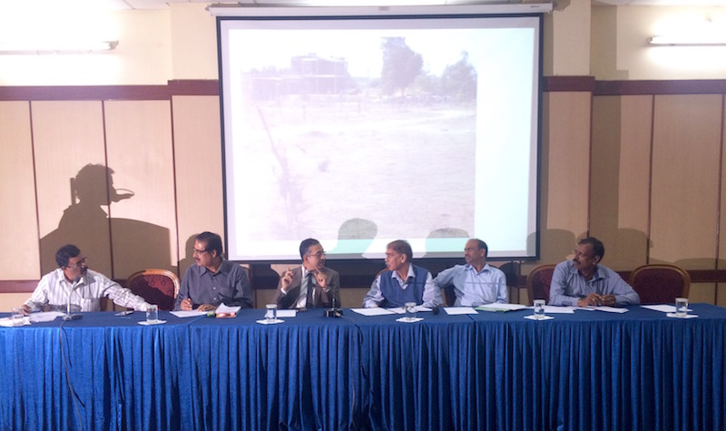 Forest, BBMP and Metro Officials on the dias