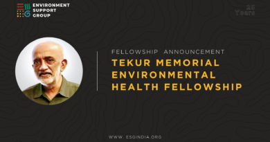 Dr. Shirdi Prasad Tekur Memorial Environmental Health Fellowship